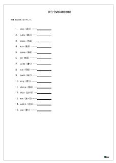 現在分詞の練習問題